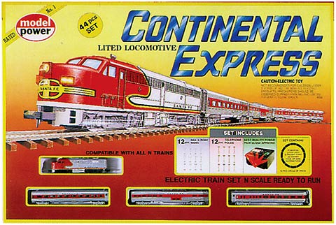 Model Power Continental Express Train Set