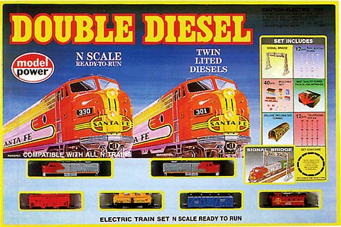 Model Power Double Diesel Train Set