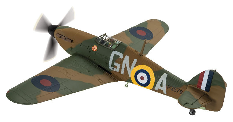 Corgi Hawker Hurricane Mk.I August 16th 1940 1:72 Die-Cast Airplane AA27605 